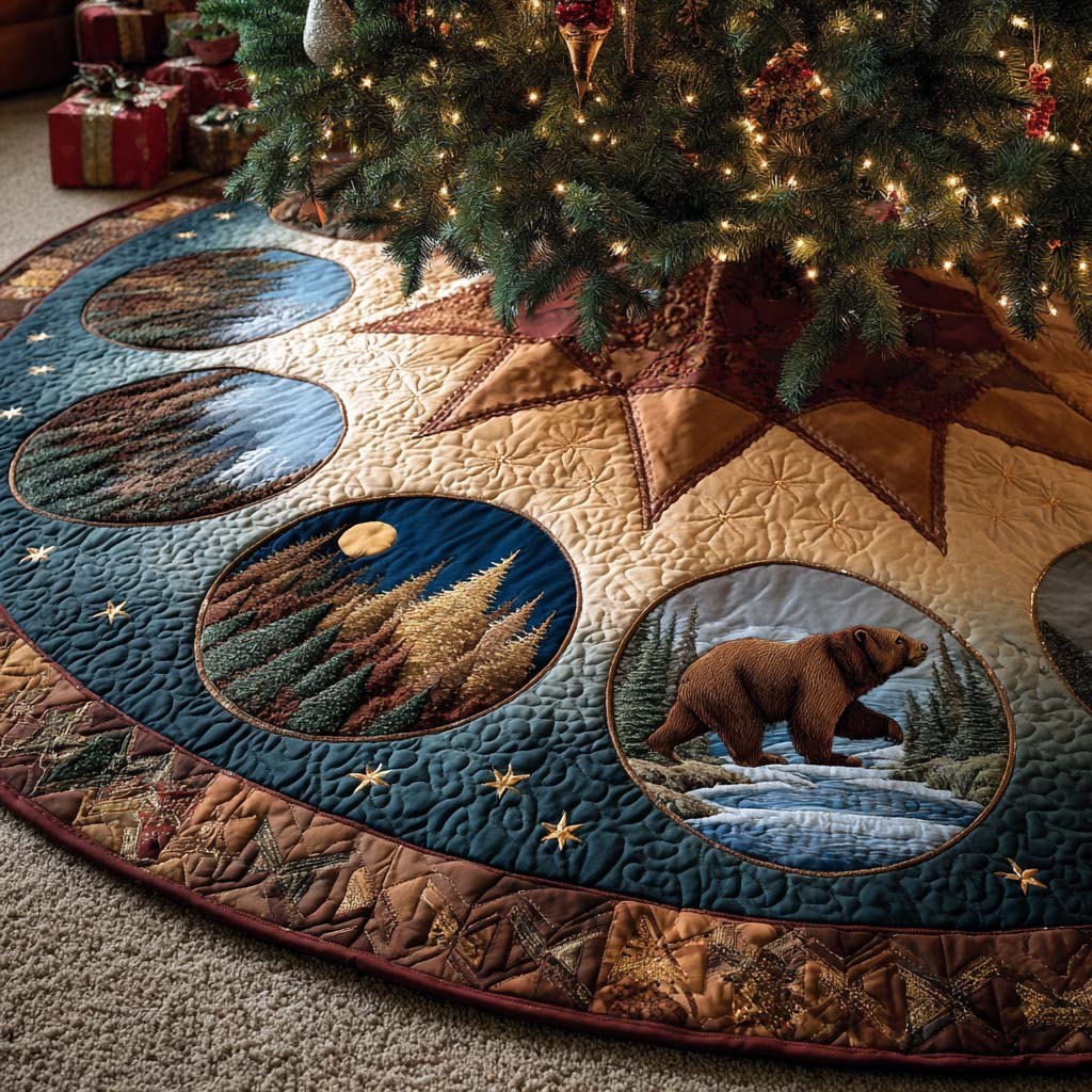 Winter Guardian Christmas Tree Skirt