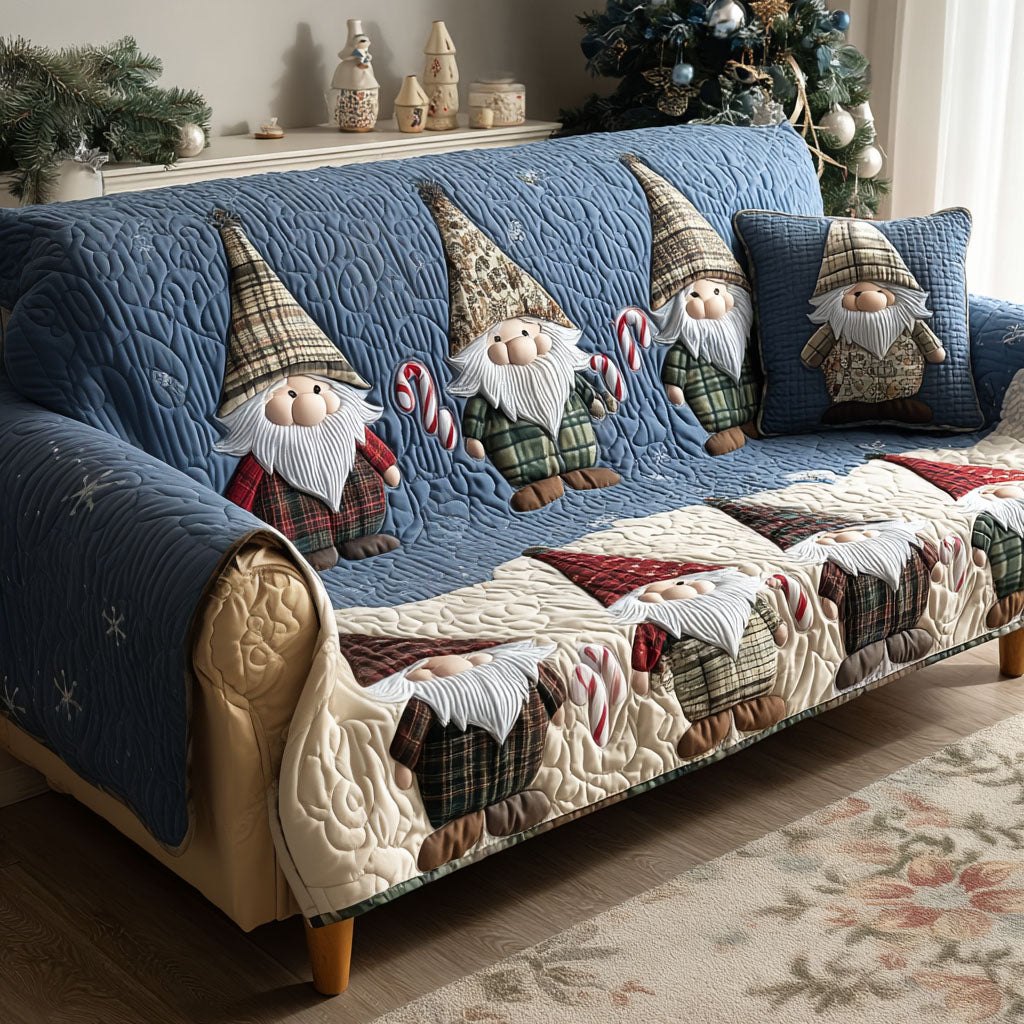 Winter Hearth Friends Sofa Cover