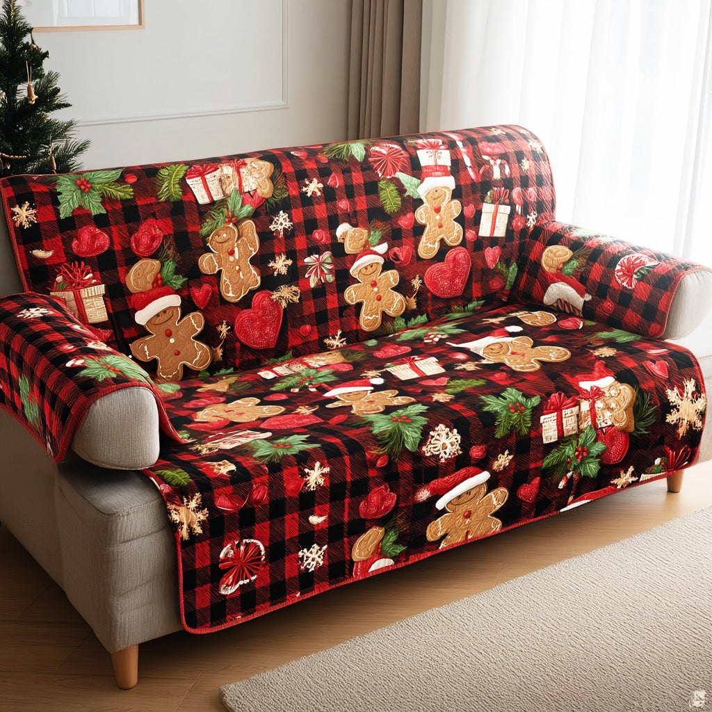 Winter Holiday Joy Sofa Cover