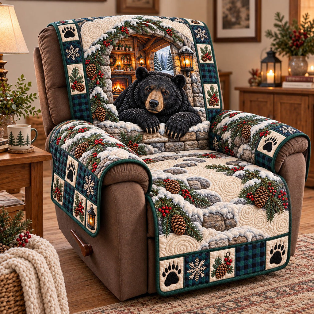 Winter Lodge Bear Sofa Cover