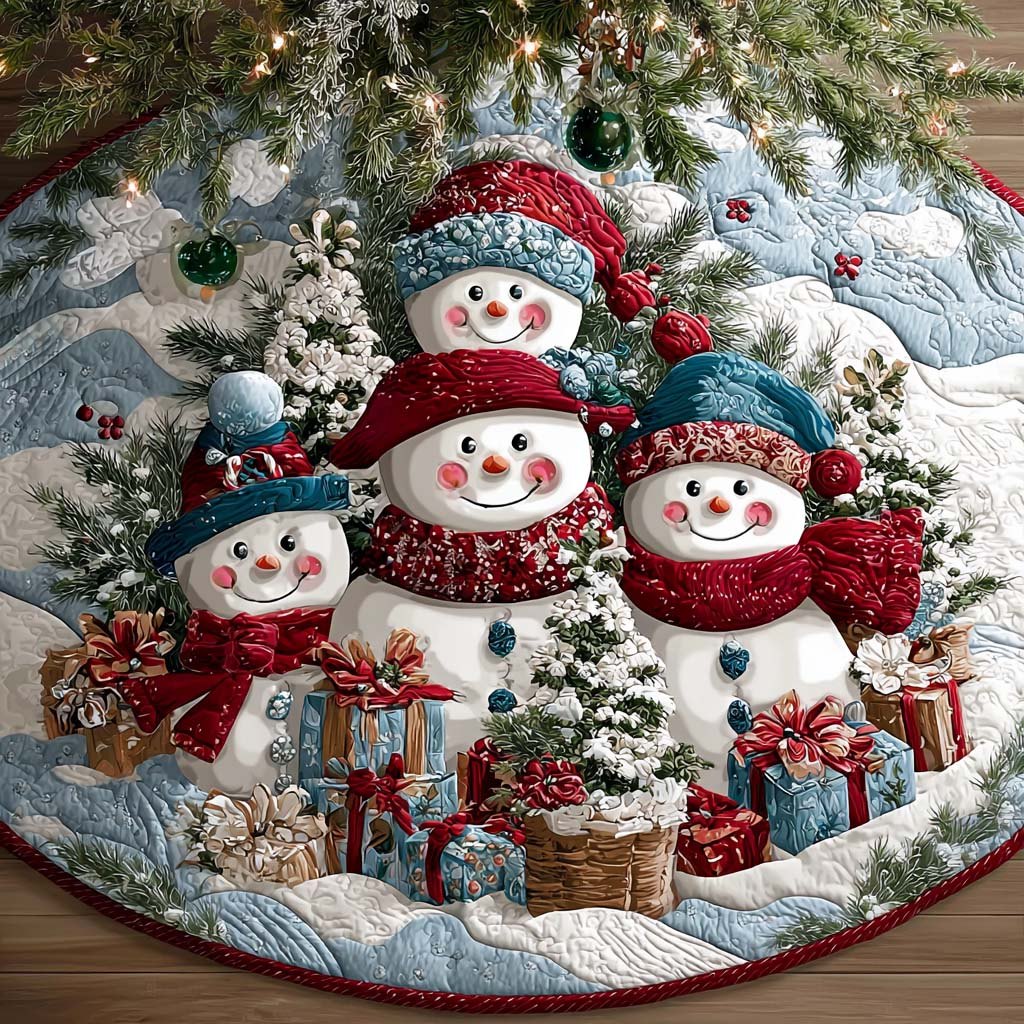 Winter Magic Snow Christmas Tree Skirt