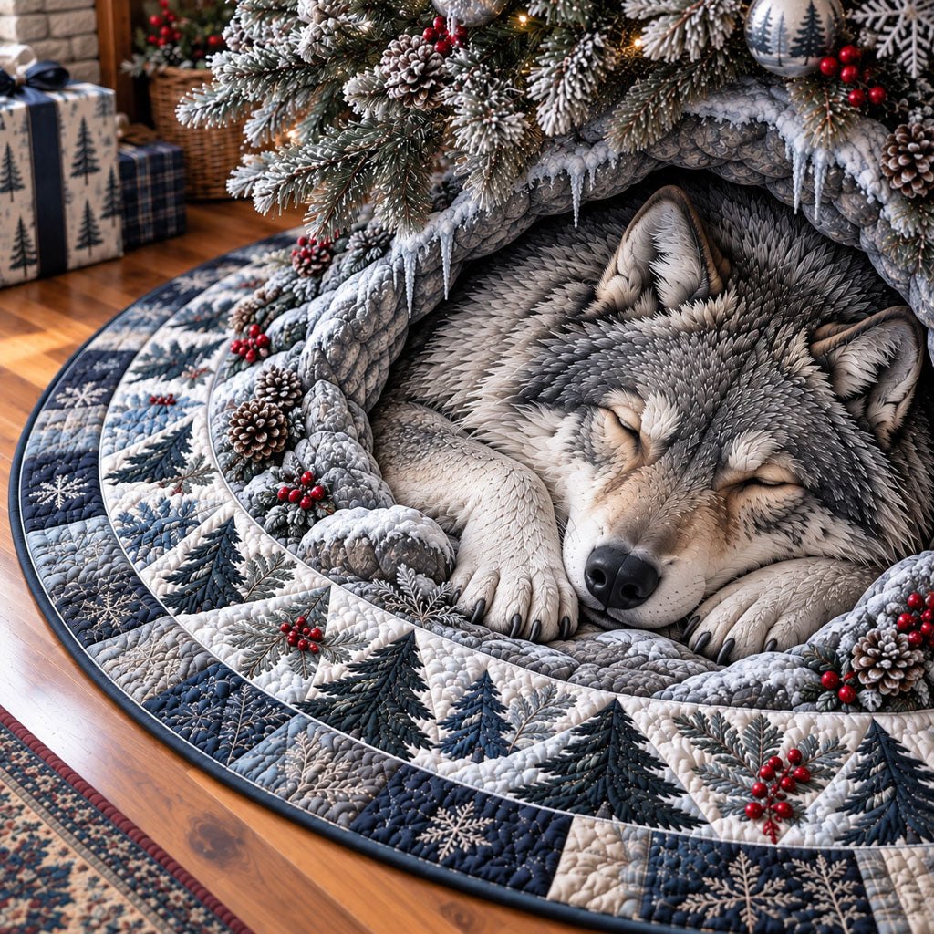 Winter Magic in the Hollow Christmas Tree Skirt