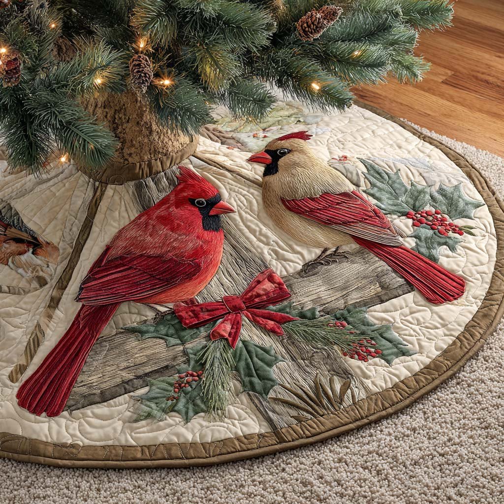 Winter Meadow Duet Christmas Tree Skirt