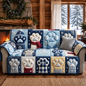 Winter Paw Sofa Cover - Made to Order