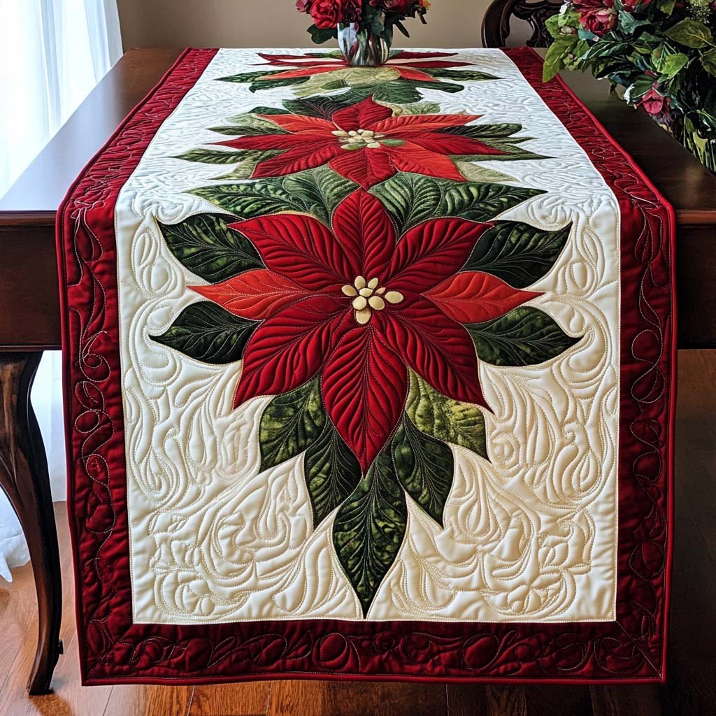 Winter Petals Table Runner