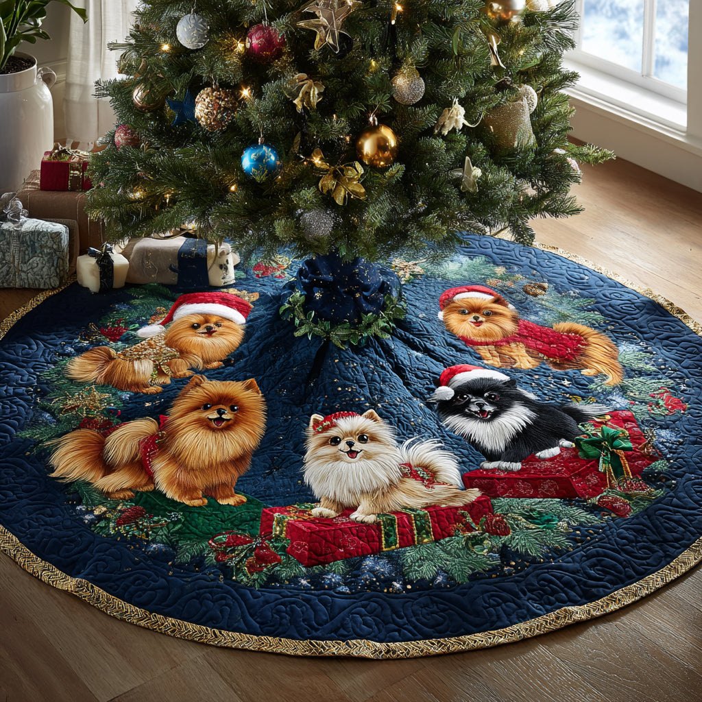 Winter Pom Dreams Christmas Tree Skirt