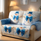 Winter Ribbon Glow Sofa Cover