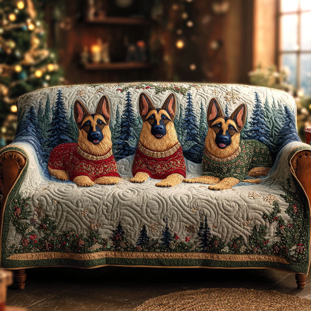 Winter Shepherd Family Sofa Cover