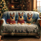 Winter Shepherd Family Sofa Cover