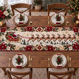 Winter Sleigh Table Runner - Made to Order
