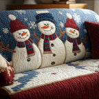 Winter Snowman Sofa Cover