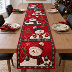 Winter Snowman Table Runner
