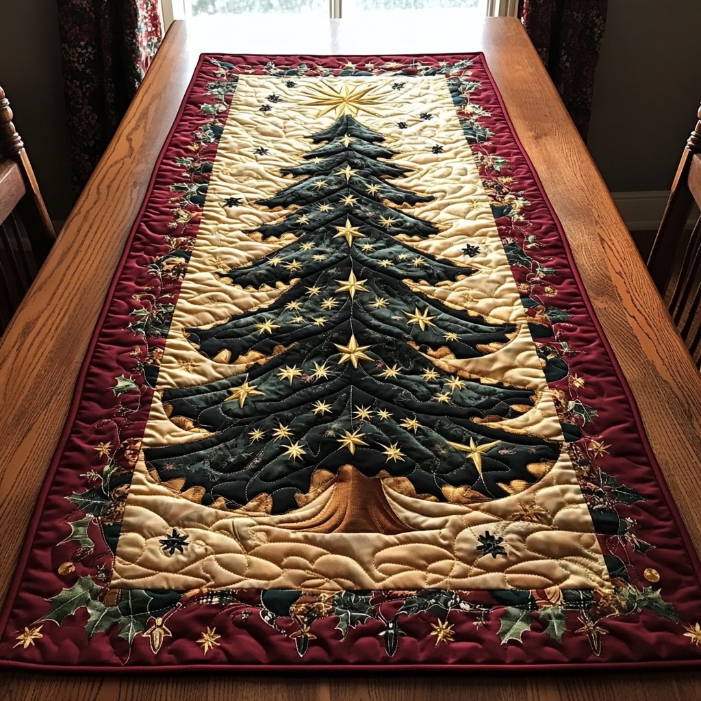 Winter Tree Table Runner