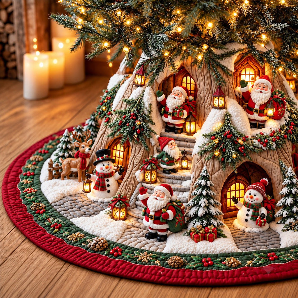 Winter Village Christmas Tree Skirt