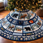 Winter Wildlife Christmas Tree Skirt