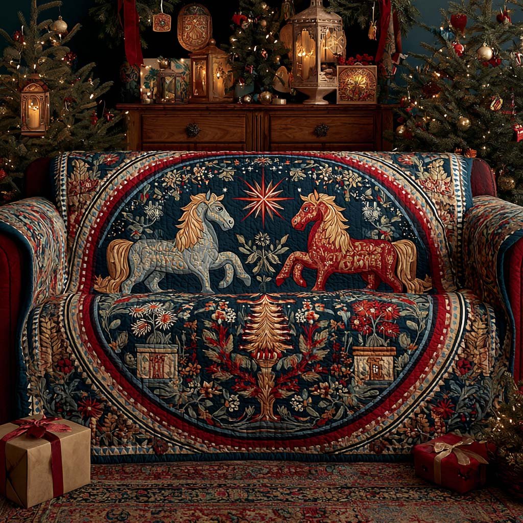 Winter Wonderland Carousel Sofa Cover