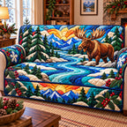 Winter Woodland Forest Sofa Cover