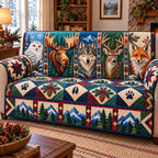 Winter Woodland Lodge Sofa Cover