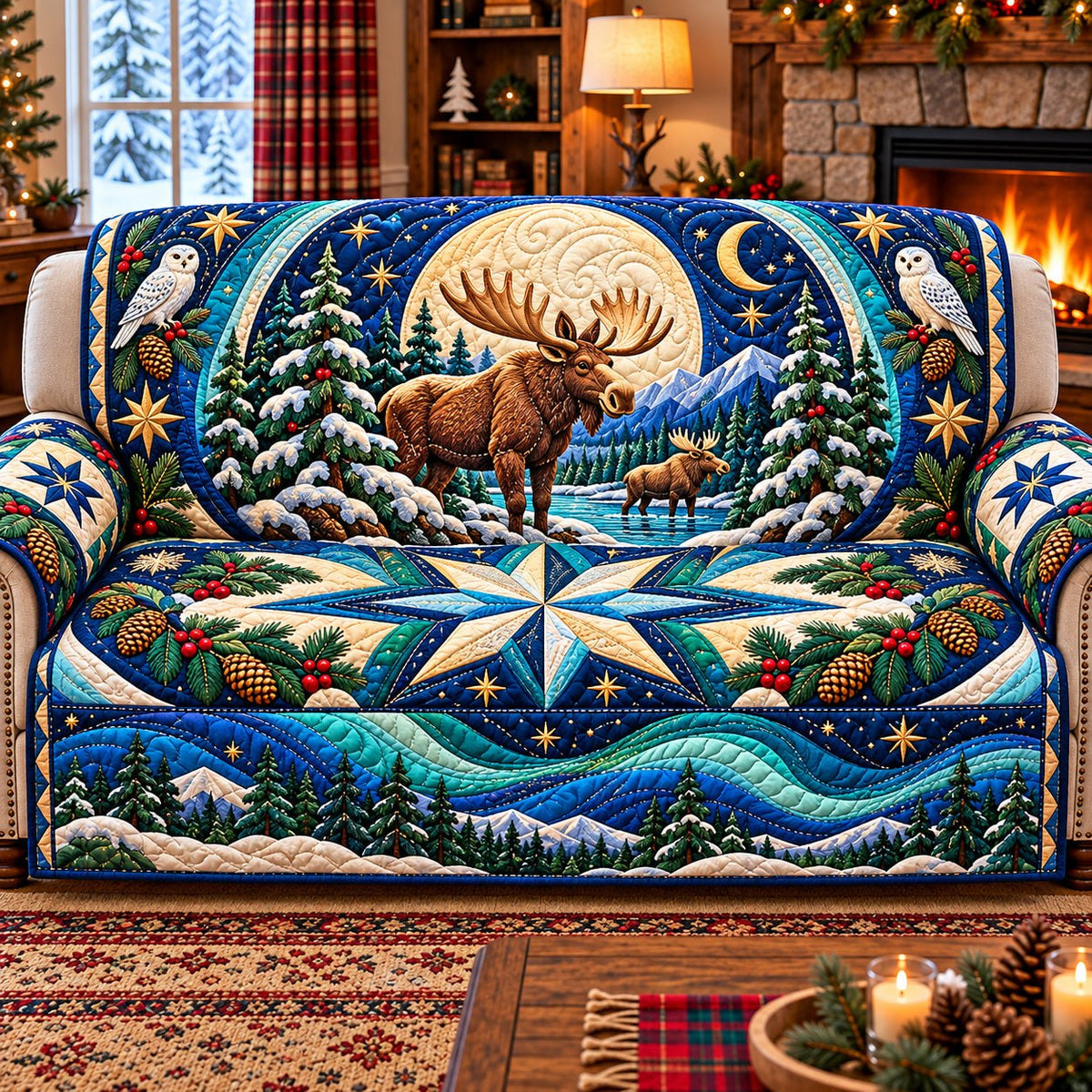 Winter Woodland Retreat Sofa Cover