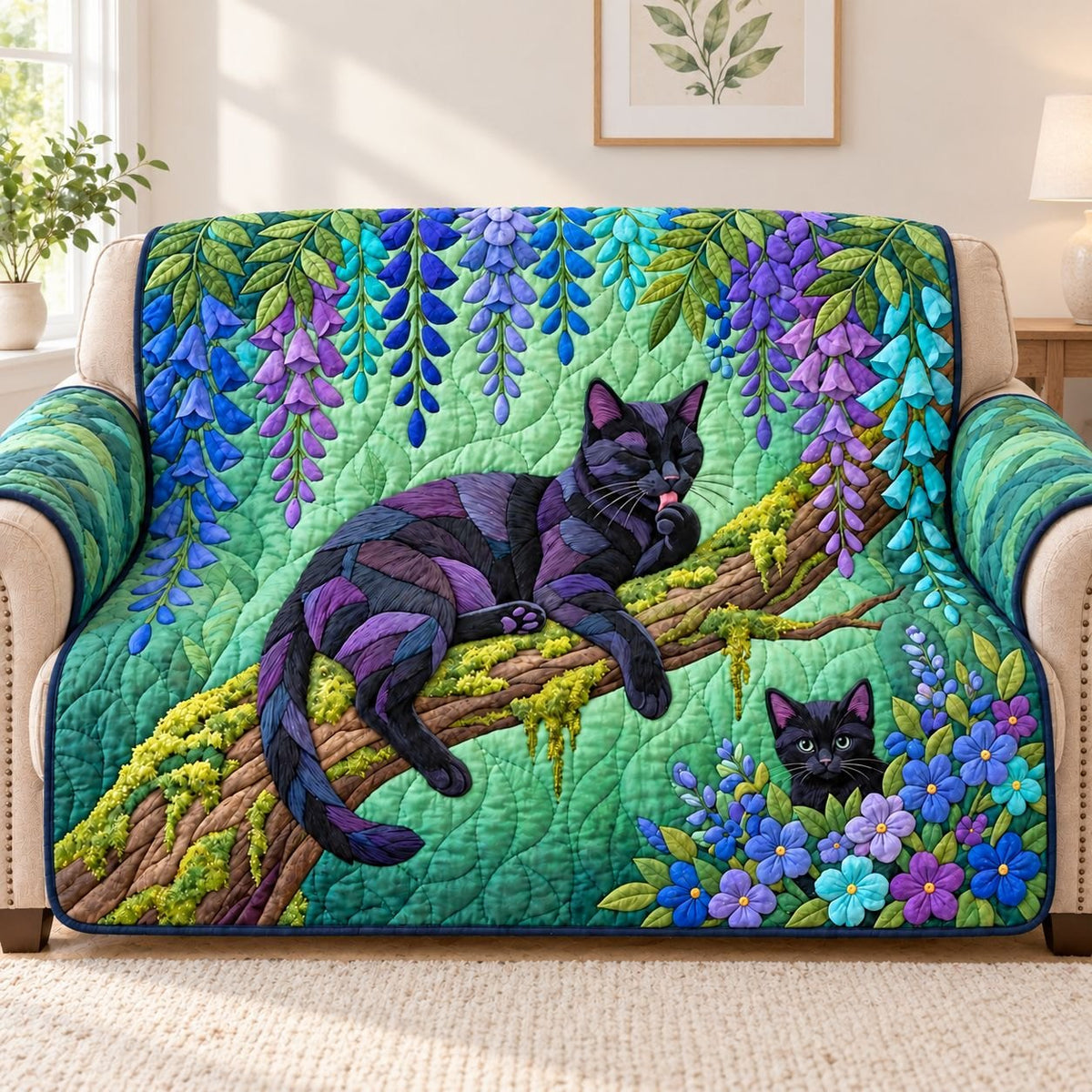 Wisteria Dream Cat Sofa Cover