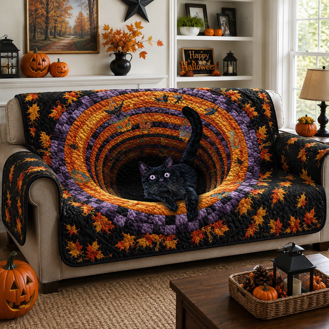 Witchy Pounce Sofa Cover