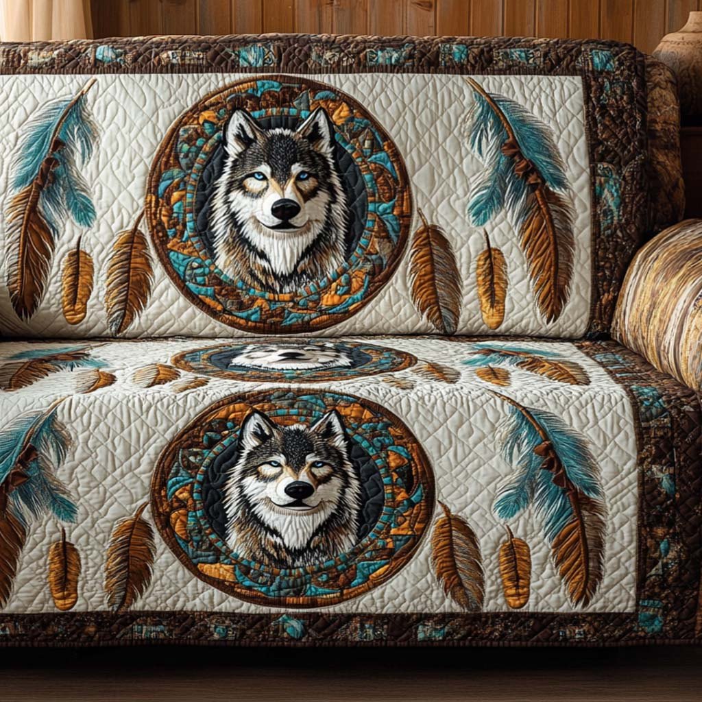 Wolf Guardian Sofa Cover
