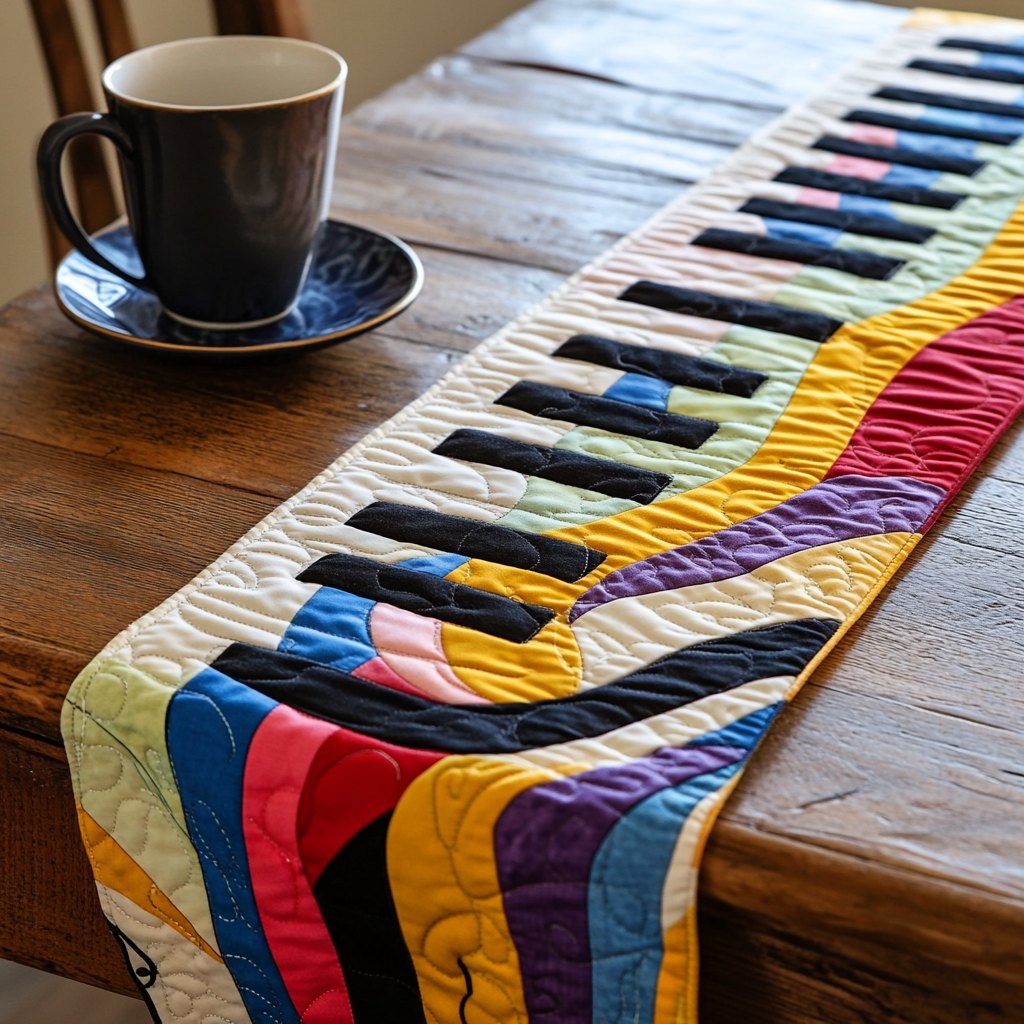 Wonderful Keys Piano Table Runner