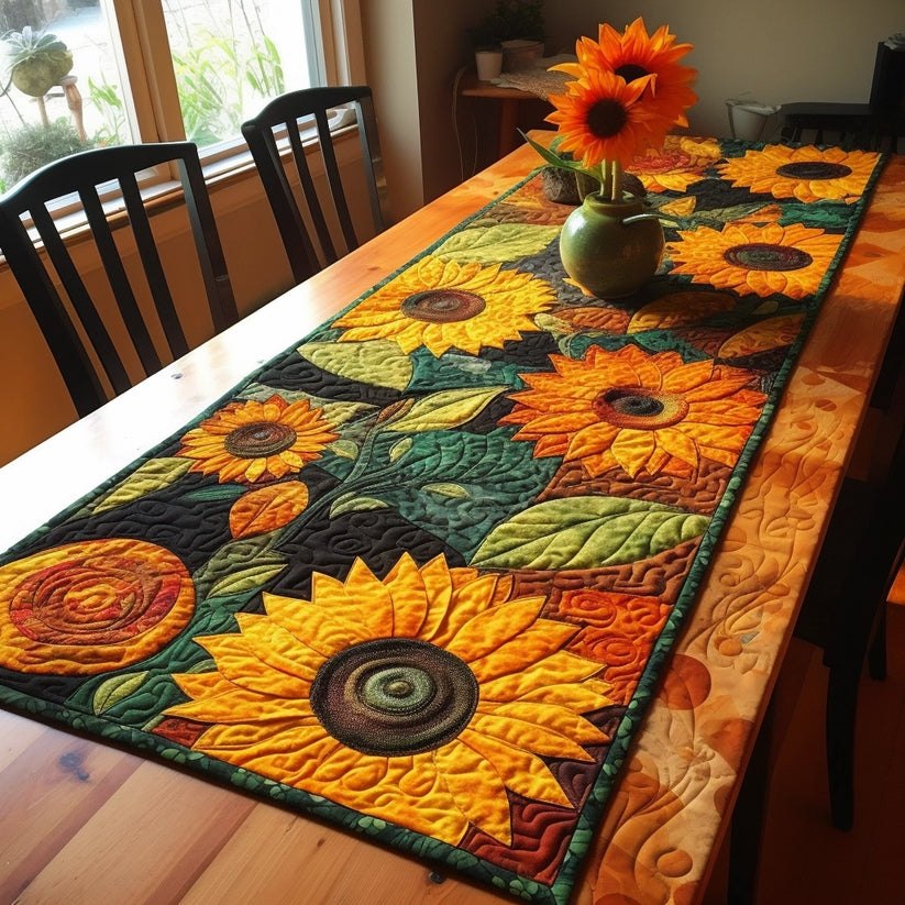 Wonderful Sunflower Table Runner