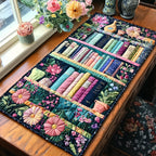 Wooden Bookshelf Table Runner