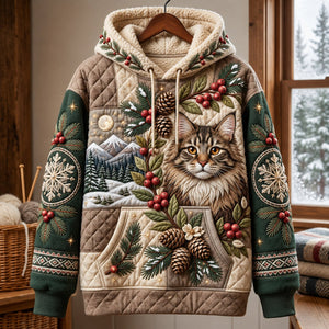 Woodland Cat Hoodie, Sweater and T-Shirt - Made to Order