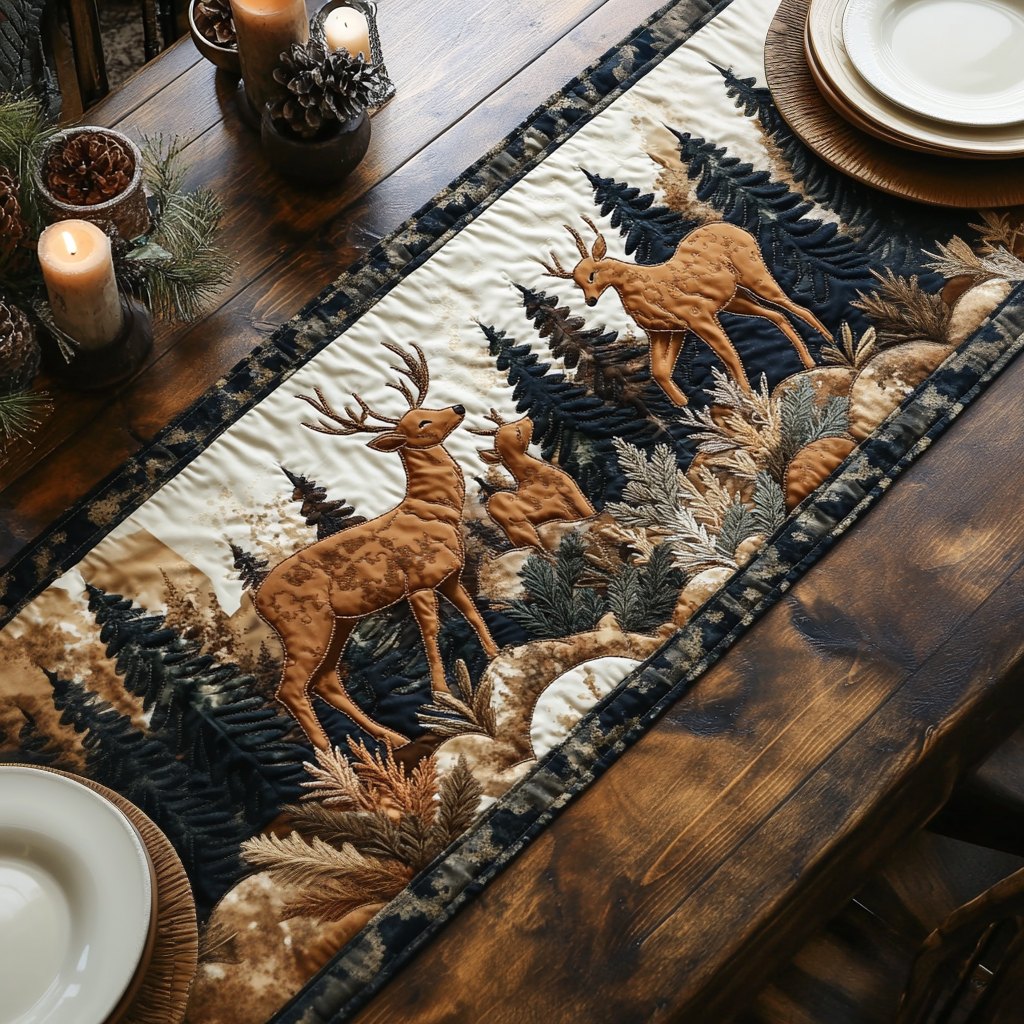 Woodland Deer Table Runner