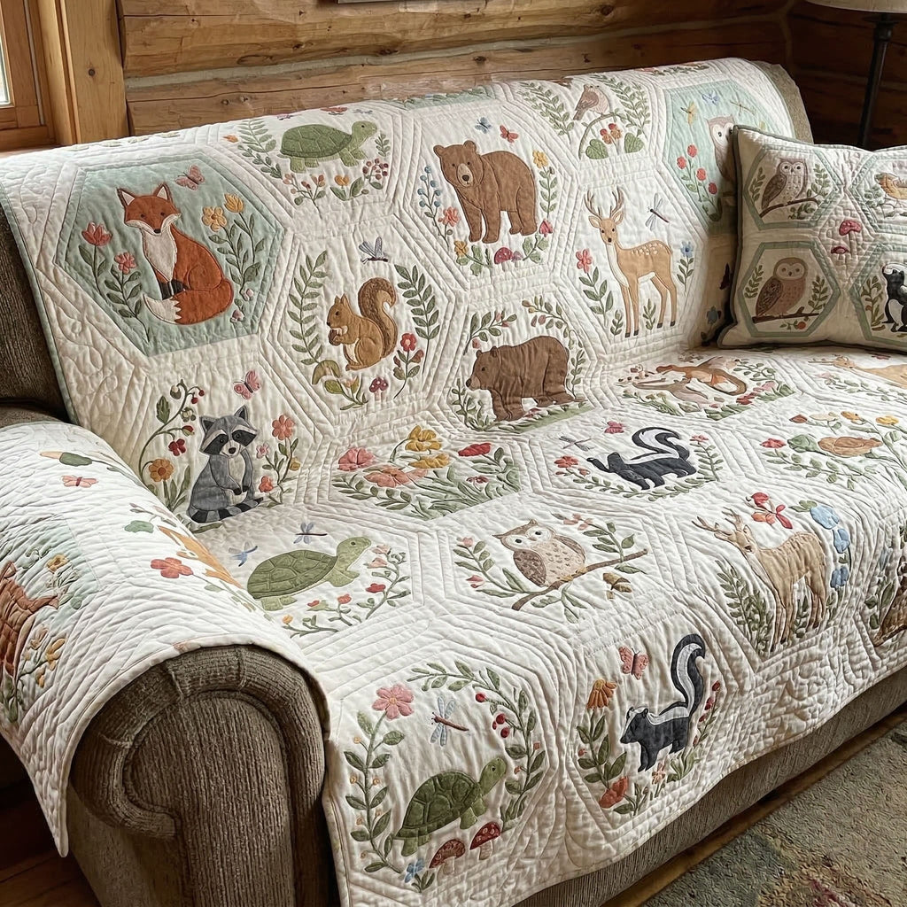 Woodland Friends Sofa Cover