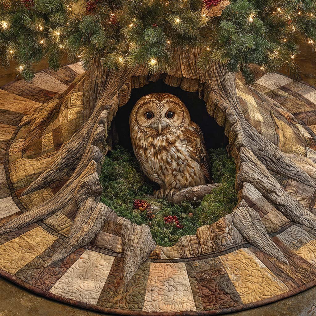 Woodland Guardian Christmas Tree Skirt