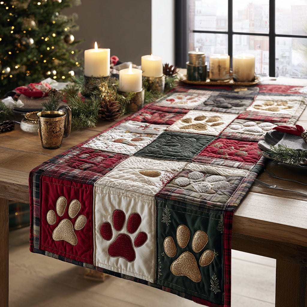 Woodland Paws Table Runner