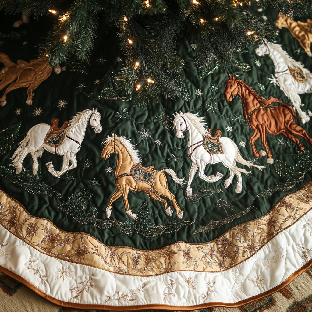 Woodland Steeds Christmas Tree Skirt