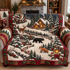 Woodland Wildlife Winter Retreat Sofa Cover