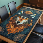 Woodland Majesty Wolf Table Runner