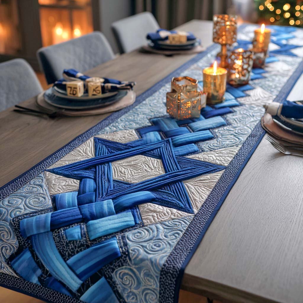 Woven Star Harmony Table Runner