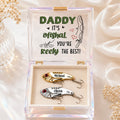 Fishing gift for dad Custom Name Wall Clock — personalized with a custom name