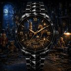 Custom Clockwork Toymaker Workshop Watch — personalized with a custom name