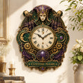 Personalized celestial jester wall clock — personalized with a custom name
