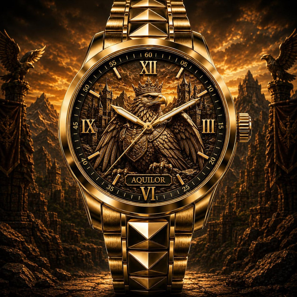 Personalized Woodland Eagle Watch with a custom name set into the design