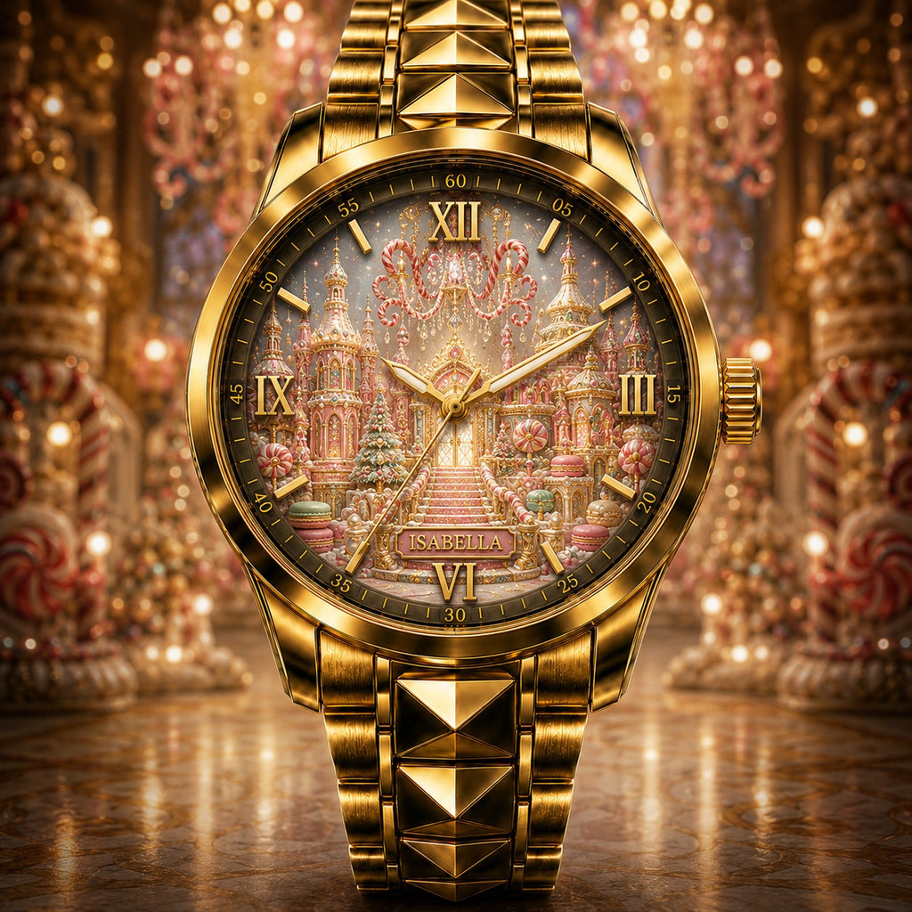 Custom Candy Kingdom Christmas Watch — personalized with a custom name