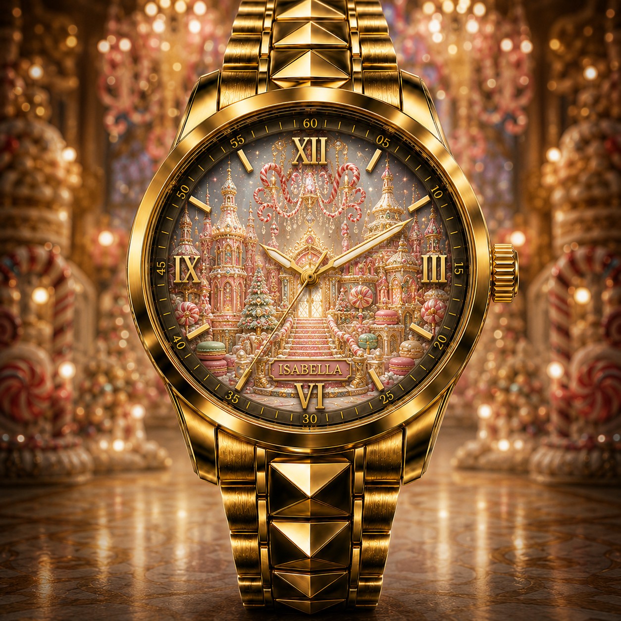 Custom Candy Kingdom Christmas Watch — personalized with a custom name