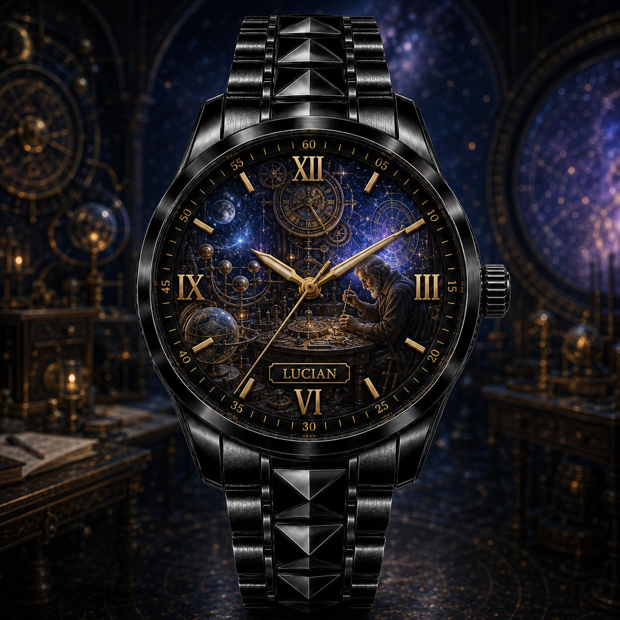 Custom Personalized Astronomer Watch — personalized with a custom name