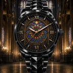 Personalized Rose Window Watch with a custom name set into the design
