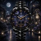 Custom Moonlit Butterfly Conservatory Watch — personalized with a custom name