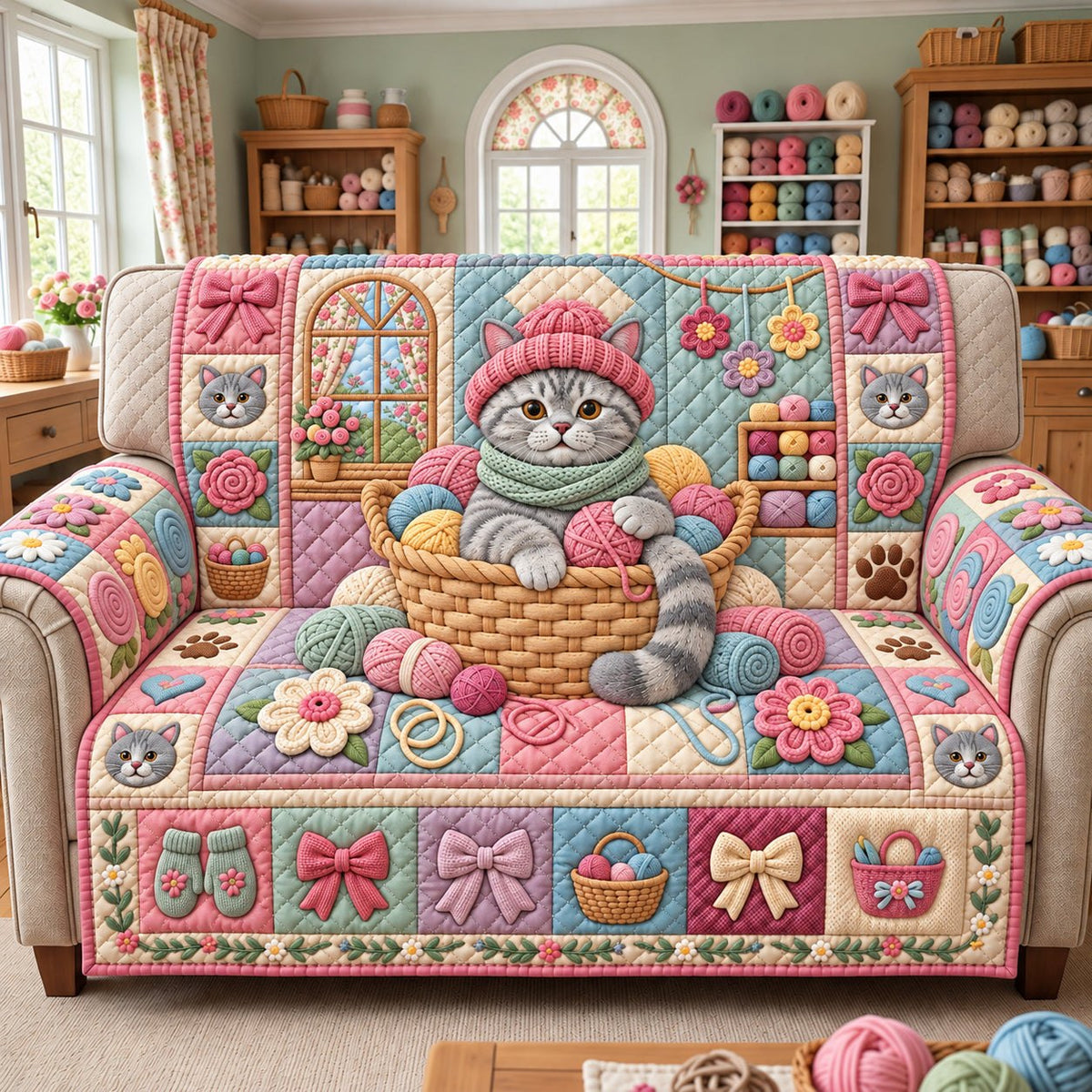 Yarn Room Cat Sofa Cover