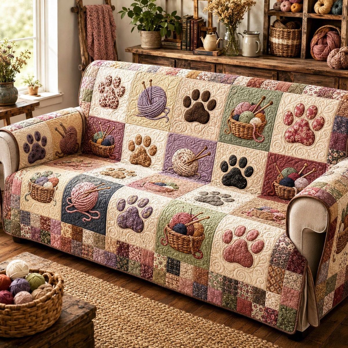 Yarn and Paws Sofa Cover