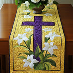 Yellow Cross Lilies Table Runner